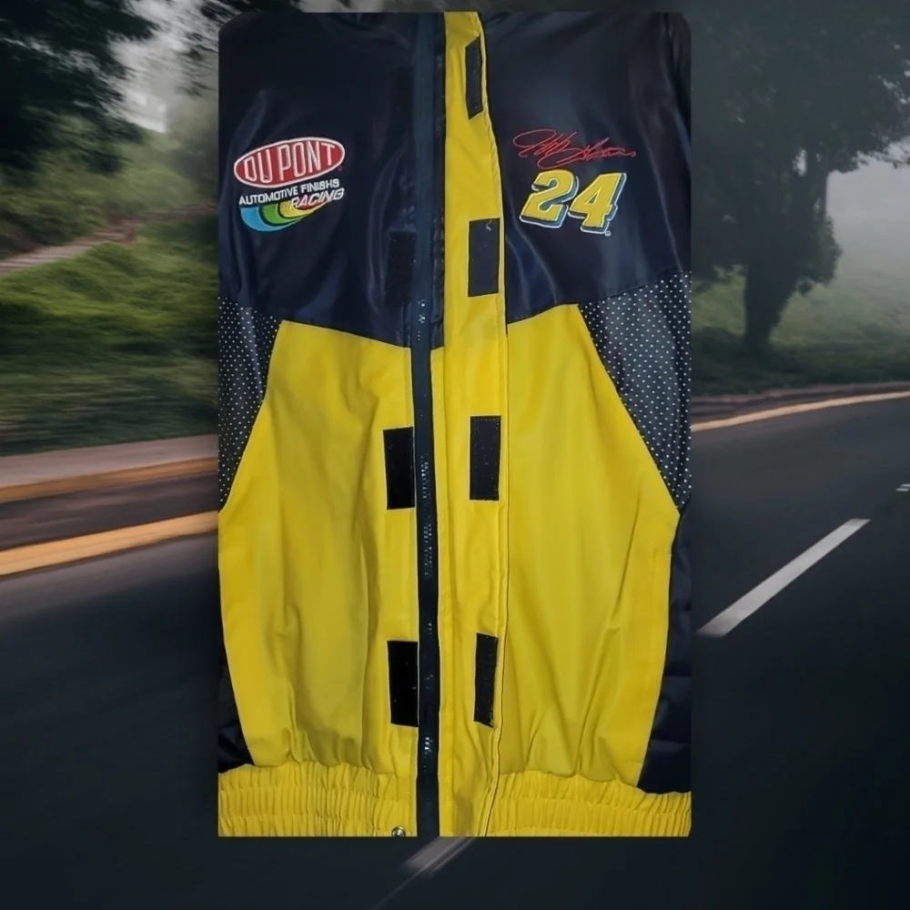 Jeff Gordon Nascar Jacket #24 Vintage Chase Authentics Dupont Racing Men's sz L
